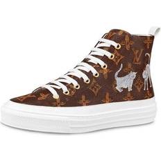 Louis Vuitton Shoes Louis Vuitton LV Stellar High-Top Sneakers - Brown/White