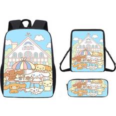 Leopard School Bags PlayMc Cinnamoroll Cartoon Print Children's Backpack