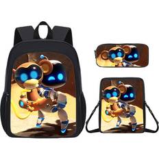 PlayMc Astro Bot Printed Student Backpack Set