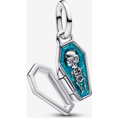 Blue Jewellery Pandora Glow-in-the-Dark Coffin Charm - Enamel Sterling Silver/Cubic Zirconia Green