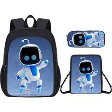 PlayMc Astro Bot Printed Student Backpack Set