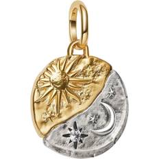 Gold Plated - Women Charms & Pendants Pandora Sun Moon Medallion Charm Sterling Silver 14k Gold - Gold