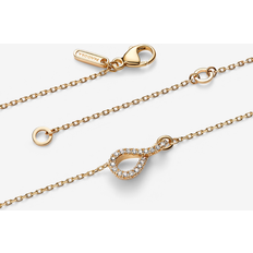 Pandora Diamond Necklaces Pandora Infinite Lab-grown Diamond Pavé Pendant Necklace 14k Gold