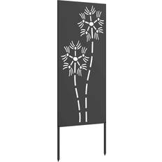 Latitude Run Garden Decorative Panel 32 x 140 cm Black