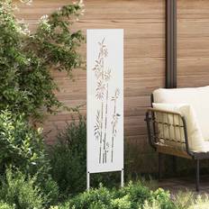 Steel Screenings vidaXL Garden Privacy Screen White 32 x 140 cm