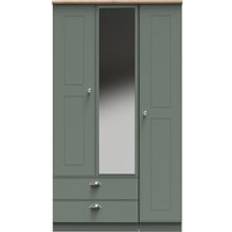 Furniture Ready Assembled 2 U Albert Triple Mirror Pale Green Wardrobe