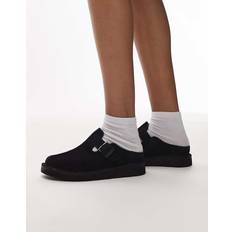 Clarks Träskor Clarks Solsbury Svarta Mules I Mocka - Svart