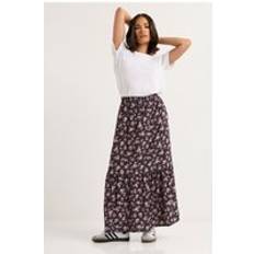 Blomstrede - Lange nederdele PixieGirl Ditsy Floral Tiered Maxi Skirt - Black