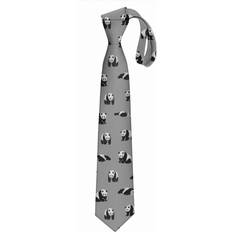 Grey - Men Ties BearLad Men's Tie Printed Skinny Tie Fashion Cool Necktie - Grey