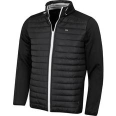 Calvin Klein Outerwear Calvin Klein Mens 2022 CK Hybrid Insulate Lightweight Golf Jacket - Black/Silver