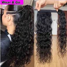 Real Hair Ponytails Shein Ponytail Extension Human Hair Water Wave