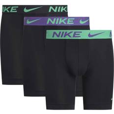 Herr - Löpning Kalsonger Nike Essential Microfibre 3 Pack Long Boxer Brief - Black/Blue/Green