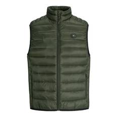 Västar Jack & Jones Lättvikts Väst Med Ståkrage Herr Grön