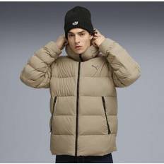 Golf Jackets Puma Warm Hooded Padded Jacket with Zip Fastening - Coffee