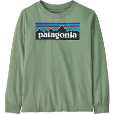 Patagonia Children's Clothing Patagonia P-6 Logo Long Sleeved Large T-Shirt - Ellwood Green