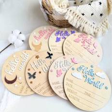 Shein 3D Wooden Baby Hello Announcement Sign