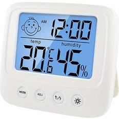 Thermometers & Weather Stations Temu Digital Lcd Indoor Temperature Sensor Hygrometer