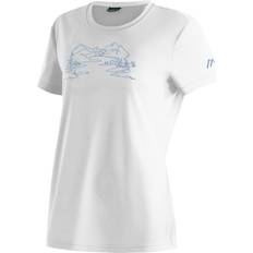 Polyester - Voksen T-shirts Maier Sports Wilma Print Funktionsshirt Damer - Grå/Hvid