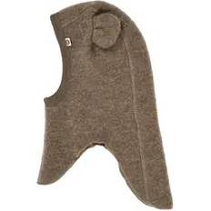 Woolly Merinould Fleece Bear Balaclava - Brun