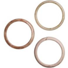 Pcmadja Bracelet 3 Pack PP Dam Bangles - Beige/Multi