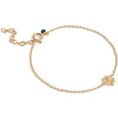 ENAMEL Copenhagen Sølv Armbånd ENAMEL Copenhagen Four-Leaf Clover Bracelet Med Vedhæng - NEW
