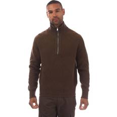HUGO BOSS Green Tops HUGO BOSS Boss Mens C-Ebrezzo Quarter Zip Sweatshirt - Green