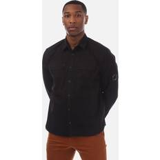 CP COMPANY Clothing CP COMPANY Men's Organic Gabardine Lens Shirt - Black