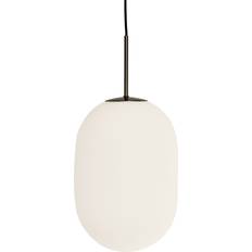 Watt & Veke Pendellampor Watt & Veke Noor Pendel L Mattsvart Opalvit Pendellampa
