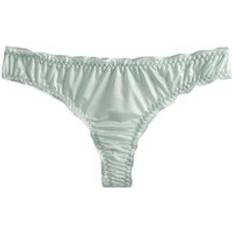 Green - Thongs Knickers Sexy Thin Seamless Ice Silk Thong Underwear Brief - Green