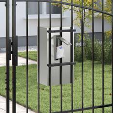 VidaXL Letterboxes & Posts on sale vidaXL Mailbox Black Galvanised Steel 30 x 23 x 55 cm
