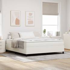 vidaXL Box Spring Seng Creme 180 x 200 cm Corduroy Kontinentalseng