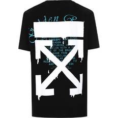 Off-White Virgil Abloh Men's Black Fibonacci Dripping Arrows