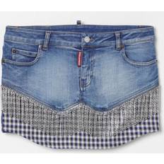 Denim Frans Mini Kjol - Dam