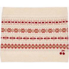 Wool Scarfs Children's Clothing Bonpoint Girls Ivory Wool Knit Fair Isle - One Size