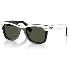 Ray-Ban Unisex Solglasögon på rea Ray-Ban Wayfarer Street Neat Square Sunglasses - White/Black
