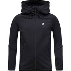 Kid's Rider Essentials Zip Hood Fleece Jacket - Black