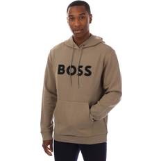HUGO BOSS Green Jumpers HUGO BOSS Mens Soody 1 Hoodie - Green