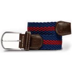 Stripes - Unisex Belts Swole Panda Woven Adjustable Belt - Blue/Burgundy Stripe