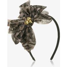 Black Headbands Children's Clothing Angel's Face Girls Leopard Bow Headband - Black