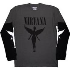 Adult T-shirts Nirvana Mono Layered Long-Sleeved T-Shirt - Charcoal Grey/Black