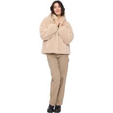 Naturfarvet - Vinterjakker Mazine Faux-Fur Hooded Jacket Fritidsjakke Damer - Beige