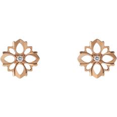 Gucci Rose Gold Earrings Gucci Flora 18ct Rose Gold Diamond Earrings