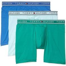 Tommy Hilfiger Polyester Men's Underwear Tommy Hilfiger Flx Evolve Stretch Boxer Brief 3pk - Green/Blue
