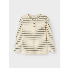 Name It Skjorter Name It Lil'Atelier Bluse Geo Lim Turtledove - Hvid