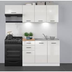 Package 5 Cabinets Set Chalk White Gloss