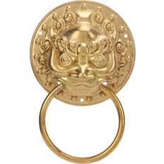 Portklapp Goolrc Door Knocker Chinese Style Antique Brass Corrosion