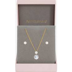 Gold Plated - Women Jewellery Sets Jon Richard Gold Plated Cubic Zirconia Round Drop Box Set - Gold Plated