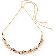 Beige Necklaces Coeur de Lion Dancing Crystals Halskette - Gold Beige