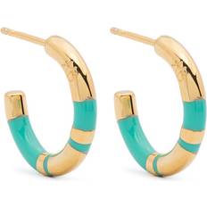 Mini Positano Hoop Earrings Gold Plated Metal