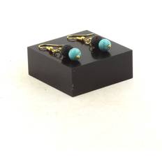Turquoise Earrings A Bijoux Earrings 2 Howlite Turquoise Lava Steel Made In